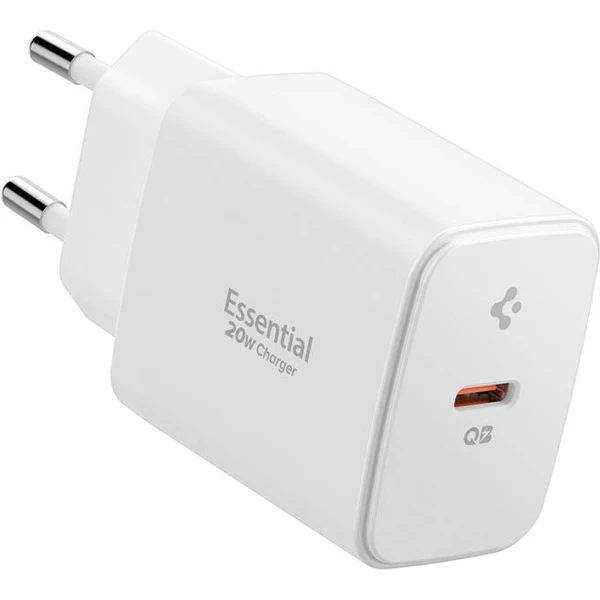 Spigen Essential 20W USB-C nabíjačka (EE201EU) biela - Nabíjačky - Hlavný obrázok