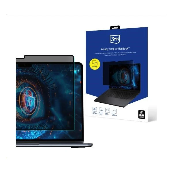 3mk Privacy filter ochranná fólia MacBook Air 15" 2023 - Privátne filtre - Hlavný obrázok