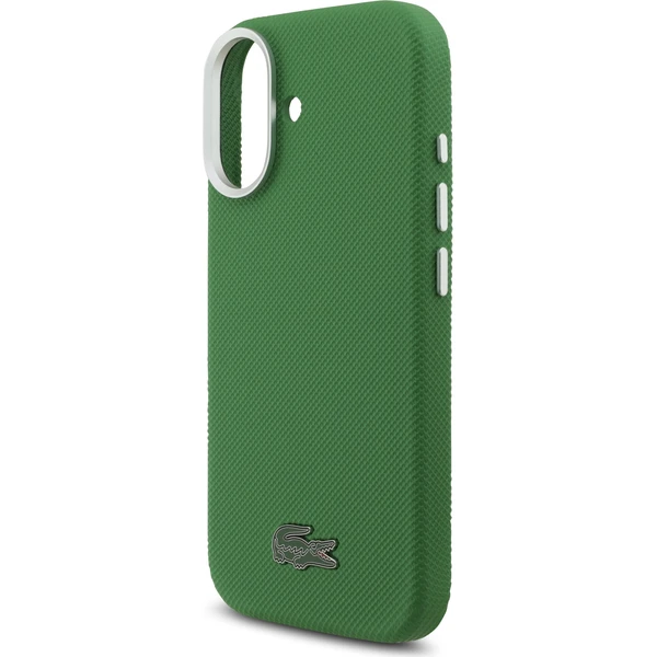 Lacoste Iconic Petit Pique Metal MagSafe kryt iPhone 17 zelený - Puzdra - Obrázok 589e8469a4c14d8daf0c284e5d15dd77