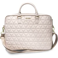 Guess Quilted taška pre 15" notebook ružová - Crossbody
