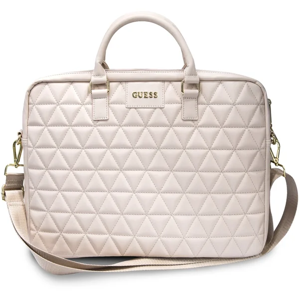 Guess Quilted taška pre 15" notebook ružová - Crossbody - Hlavný obrázok