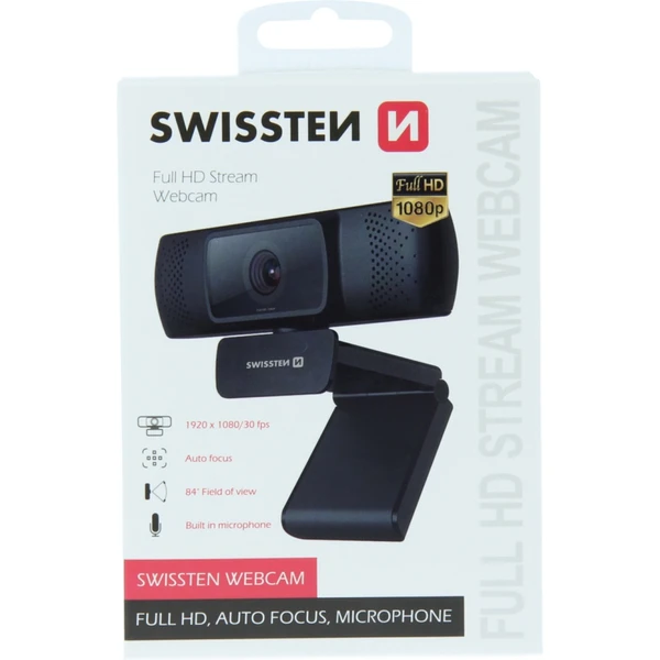 Swissten webkamera Full HD 1080P - Webkamery - Obrázok 58NT300301