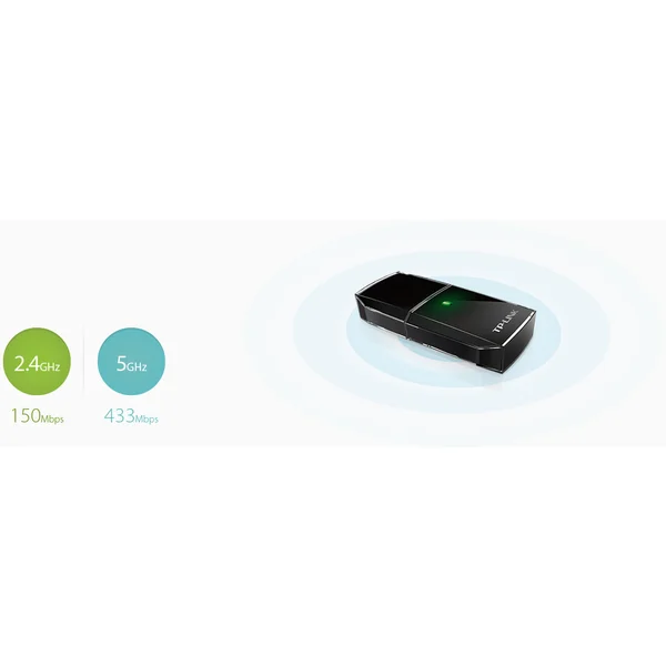 TP-Link Archer T2U WiFi USB adaptér - Sieťové karty - Obrázok 58QFF00101
