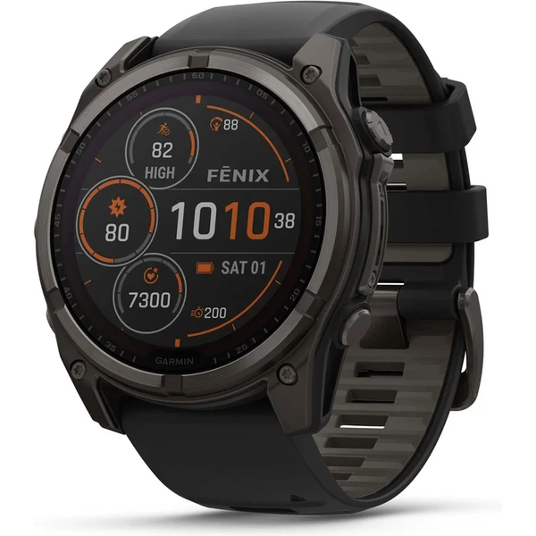 Garmin Fenix 8 Solar 51 mm titán čierne - Inteligentné hodinky - Hlavný obrázok