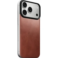 Nomad Magnetic Leather Back (Horween) MagSafe kožený kryt iPhone 17 Pro/18 Pro Olde Dublin - Puzdra
