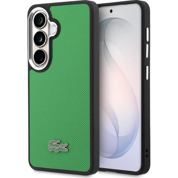 Lacoste Petit Pique Metal Logo Magnetic kryt Samsung Galaxy S26+ zelený - Puzdra - Hlavný obrázok