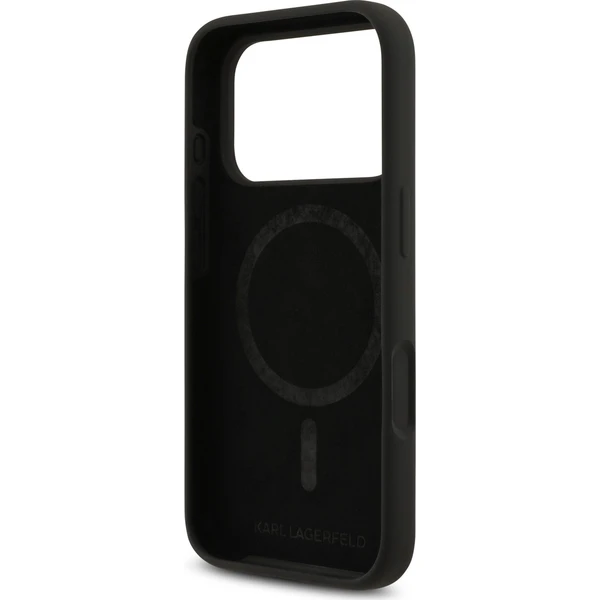 Karl Lagerfeld Liquid Silicone Karl and Choupette MagSafe kryt iPhone 18 Pro černý - Puzdra - Obrázok 58cb38b930cb4e4d908c03a98da55400