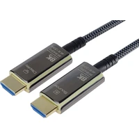 PremiumCord HDMI 2.1/HDMI 2.1 optický kábel s ethernetom 8K 30m čierny/biely - Káble a redukcie
