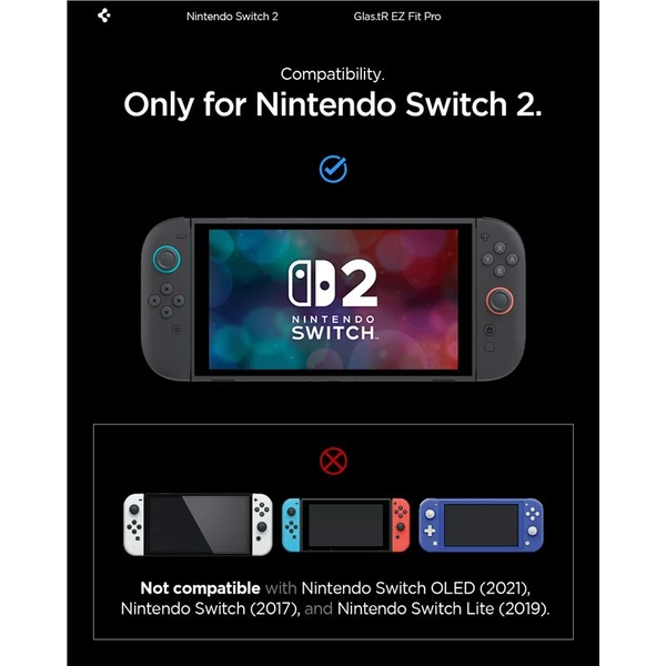 Spigen Glass tR EZ Fit Pro tvrdené sklo 2 Pack Nintendo Switch 2 - Ochranné fólie a sklo - Obrázok 5937cb5aa78f4527b6608a693828c546