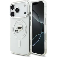 Karl Lagerfeld IML K&CH Heads Metal Frame MagSafe kryt iPhone 17 Pro číry - Puzdra