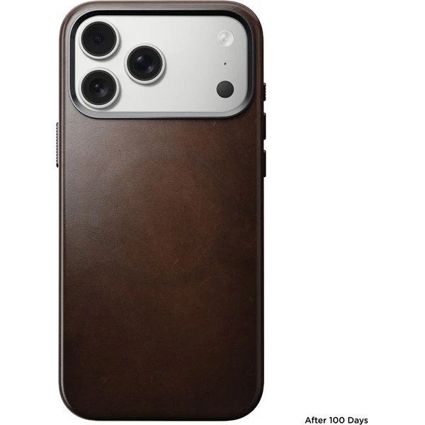 Nomad Traditional Leather Case (Horween) MagSafe kožený kryt iPhone 17 Pro Max Rustic Brown - Puzdra - Obrázok 596abd0f024443709dc69932c6e882d4