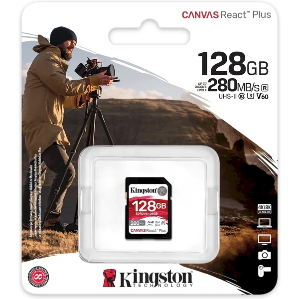 Kingston Canvas React Plus SDXC 128GB - Pamäťové karty - Obrázok 59PC000J01