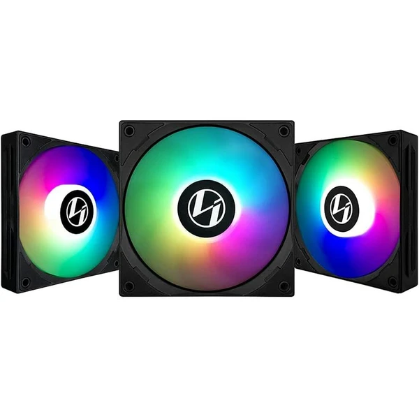 Lian Li ST120 RGB PWM ventilátor 3x120mm + ovládač čierny - Ventilátory pre PC - Hlavný obrázok