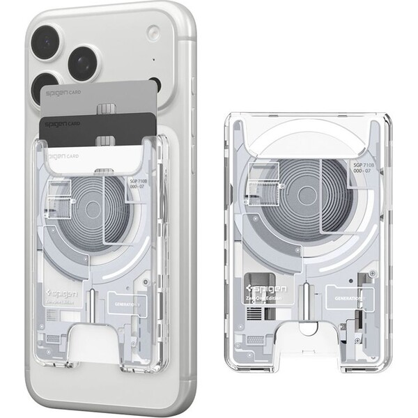 E-shop Spigen Ultra Hybrid Wallet MagSafe peňaženka zero one white