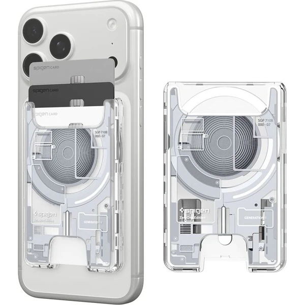 Spigen Ultra Hybrid Wallet MagSafe peňaženka zero one white - Peňaženky - Hlavný obrázok