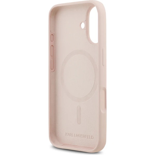 Karl Lagerfeld Liquid Silicone Double Heads MagSafe kryt iPhone 17 ružový - Puzdra - Obrázok 59dd586a6302431c94e262632ebb2e25