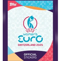 Topps futbalové samolepky UEFA EURO Women 2025 Sticker Packet - Zberateľské karty a nálepky