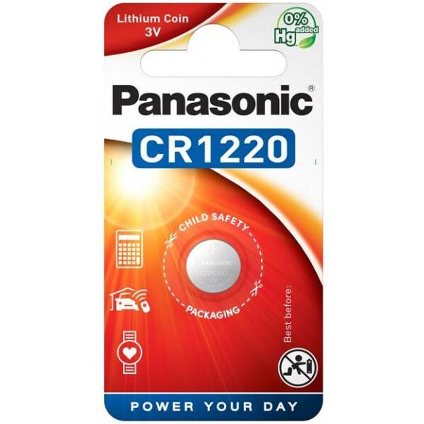 Panasonic CR1220 (gombíková) lítiová batéria (1ks)