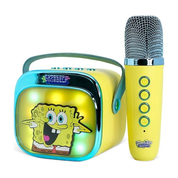 LED Karaoke reproduktor s mikrofónom OTL - SpongeBob PopSing - Mikrofóny - Obrázok 5A9L000K01