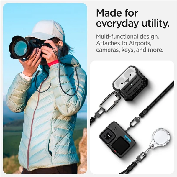 Spigen Crossbody Strap univerzálny popruh čierny - Popruhy a crossbody - Obrázok 5AC5000L01
