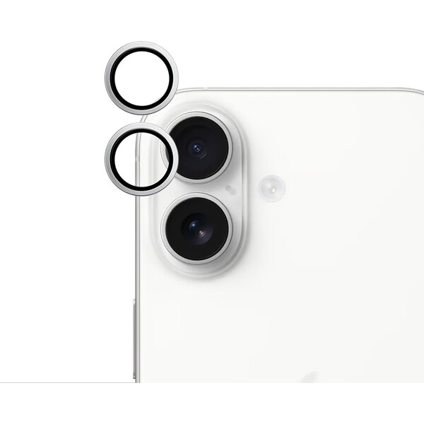 E-shop iWant ochrana šošoviek na kameru Apple iPhone 16/16 Plus strieborná