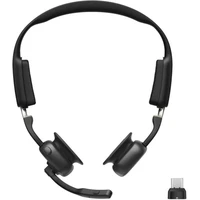 Shokz OpenMeet UC Bluetooth slúchadlá pred uši s adaptérom USB-C čierna - Slúchadlá