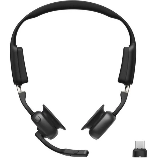 Shokz OpenMeet UC Bluetooth slúchadlá pred uši s adaptérom USB-C čierna - Slúchadlá - Hlavný obrázok