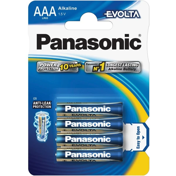Panasonic Evolta AAA alkalické batérie, 4 ks - Batérie - Hlavný obrázok