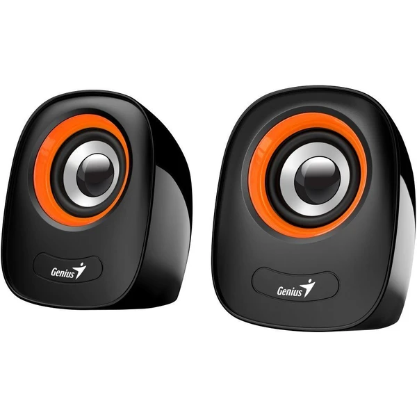 GENIUS repro SP-Q160 Orange/ 2.0/ 6W/ USB napájanie/ 3,5" jack/ čiernooranžové - Reproduktory - Hlavný obrázok