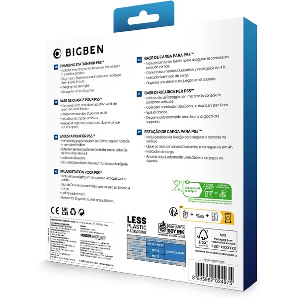 Bigben multifunkčný nabíjací stojan pre PS5 - Dokovacie stanice - Obrázok 5BB4000K01