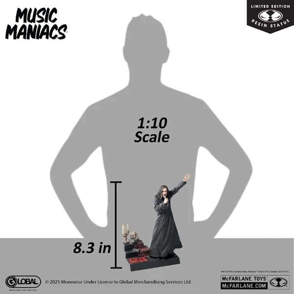 Soška McFarlane Toy 1/10 Music Maniacs - Ozzy Osbourne 21 cm - Sochy a sošky - Obrázok 5BHE000K01