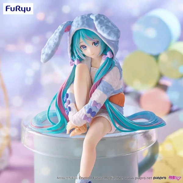 Figúrka Furyu Hatsun Miku Noodle Stopper - Hatsun Miku Rabbit Ear Hood Pajama Blue Color Ver. 14 c - Figúrky - Obrázok 5BKN000K01