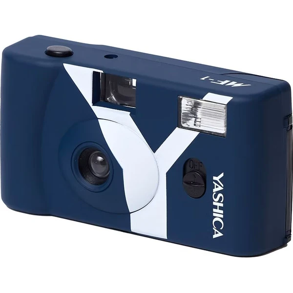 YASHICA MF-1 Snapshot Art Camera analógový fotoaparát modrý - Fotoaparáty - Obrázok 5BKR000K01