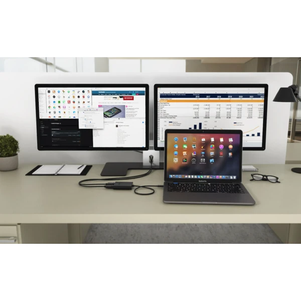 i-tec USB-C/2x HDMI redukcia čierna - Káble a redukcie - Obrázok 5CAS100501
