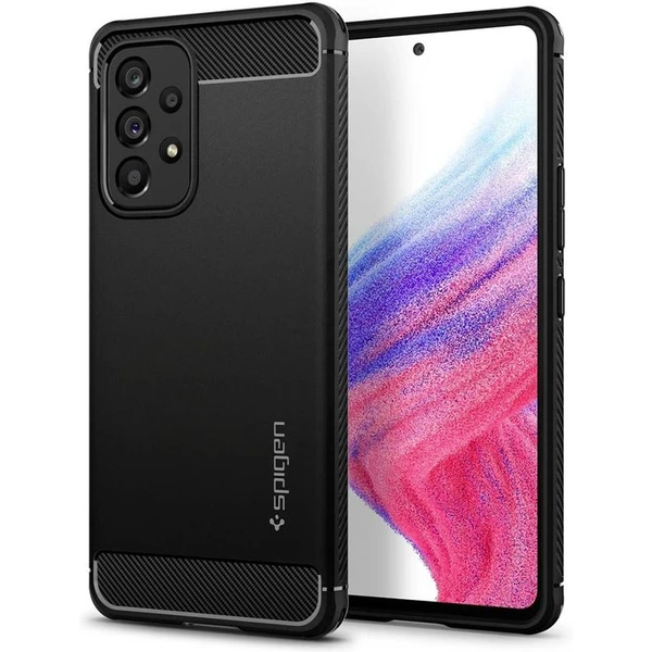 Spigen Rugged Armor kryt Samsung Galaxy A53 5G čierny - Puzdra - Hlavný obrázok