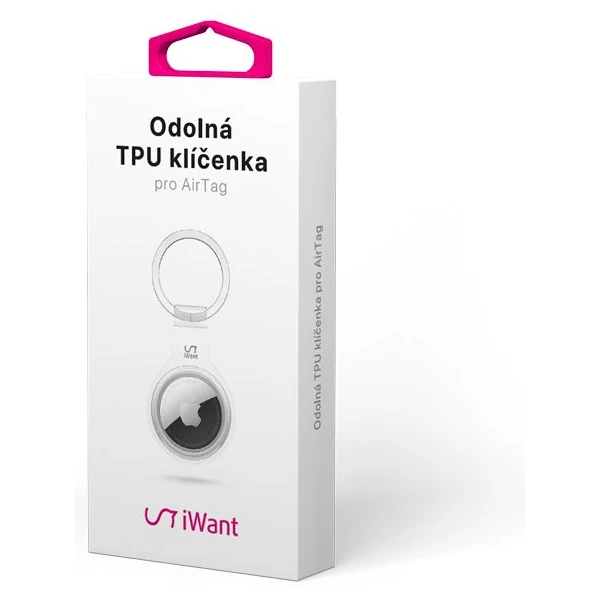 iWant AirTag TPU kľúčenka číra - Puzdra - Obrázok 5CP4700301