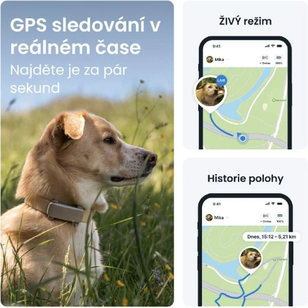 Tractive GPS DOG 6 lokátor polohy a aktivity pre psy hnedý - GPS Moduly  - Obrázok 5CTD000L01