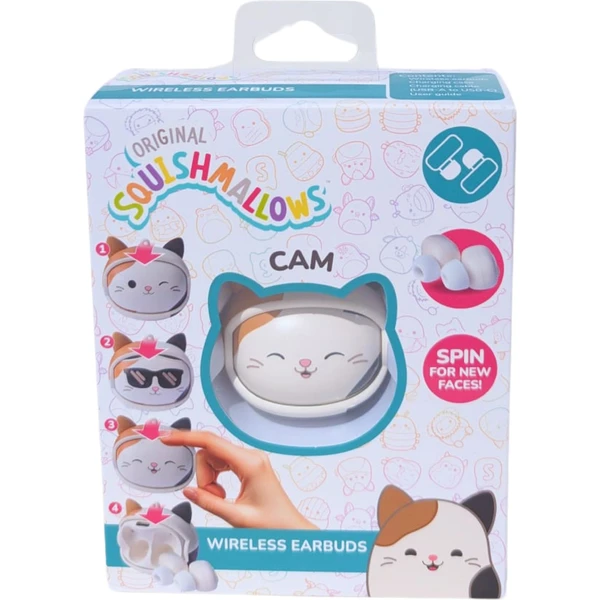 Lazerbuilt Spin TWS slúchadlá Squishmallows - Cameron - Slúchadlá - Obrázok 5DBG000K01