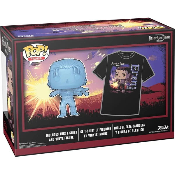 Funko POP! & Tee: Attack on Titan S5 - Eren w/ Marks S - Darčekové sady - Obrázok 5DC8000N01