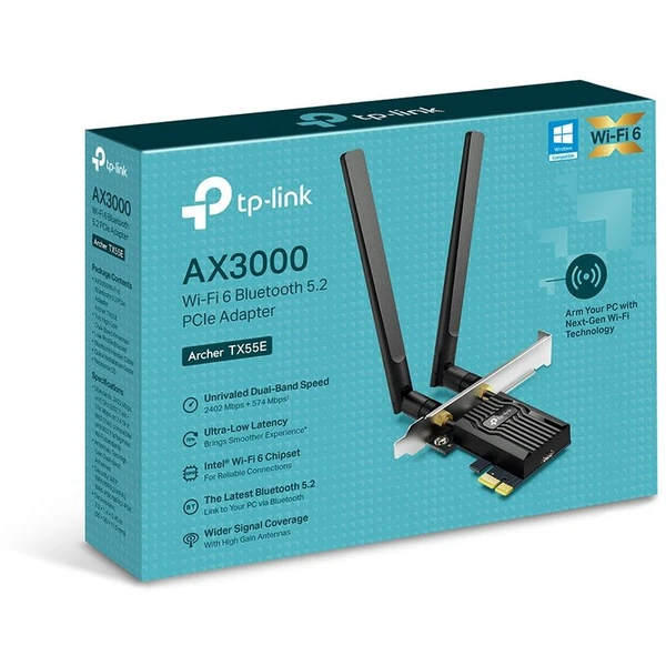 TP-Link Archer TX55E - Sieťové karty - Obrázok 5DYA600201