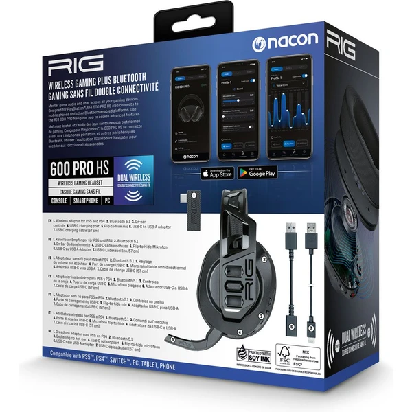 Nacon herné slúchadlá pre PS5 RIG 600 PRO HS - Slúchadlá - Obrázok 5FET100501