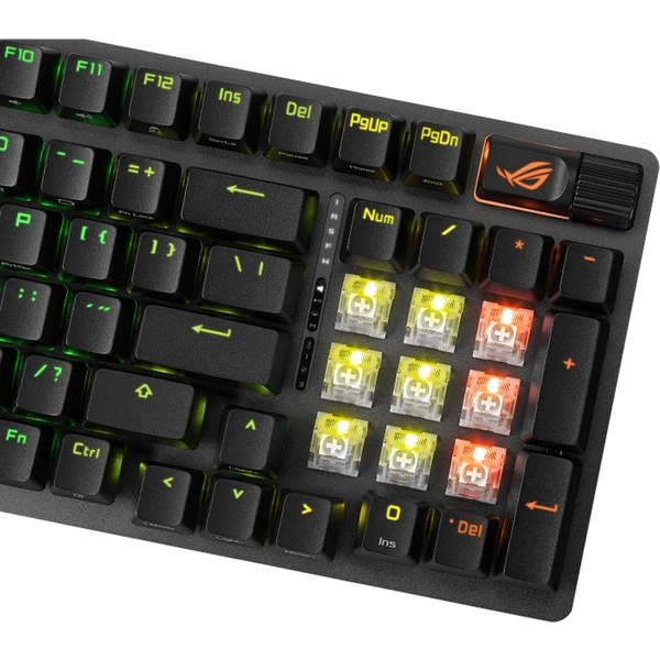 ASUS ROG Strix Scope II 96 bezdrôtová herná klávesnica (US) (RX SNOW) čierna - Klávesnice - Obrázok 5G77000701