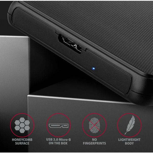 AXAGON externý box pre 2,5 SSD/HDD - USB 3.2 Gen 1 čierny - Externé boxy - Obrázok 5GD0700301