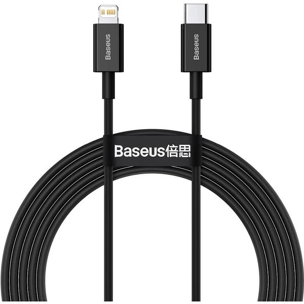 Baseus Superior USB-C/Lightning napájací kábel 20W 2m čierny - Káble a redukcie - Hlavný obrázok