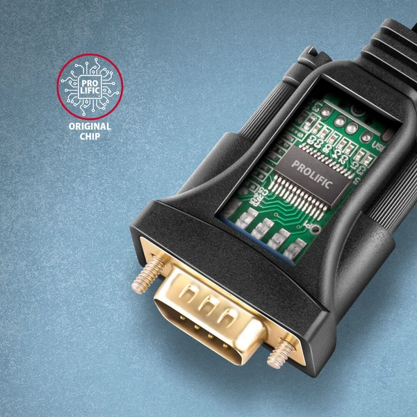 AXAGON USB-A/COM(DE-9) redukcia 1,5m čierna - Káble a redukcie - Obrázok 5GS6000701