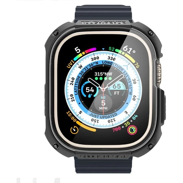 Spigen Tough Armor kryt Apple Watch Ultra 3/2/1 (49mm) čierny - Puzdra - Obrázok 5HO0000701