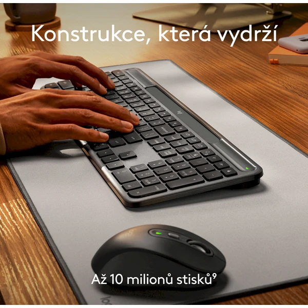 Logitech K980 Signature Slim Solar+ bezdrôtová klávesnica čierna US - Klávesnice - Obrázok 5IRI000K01