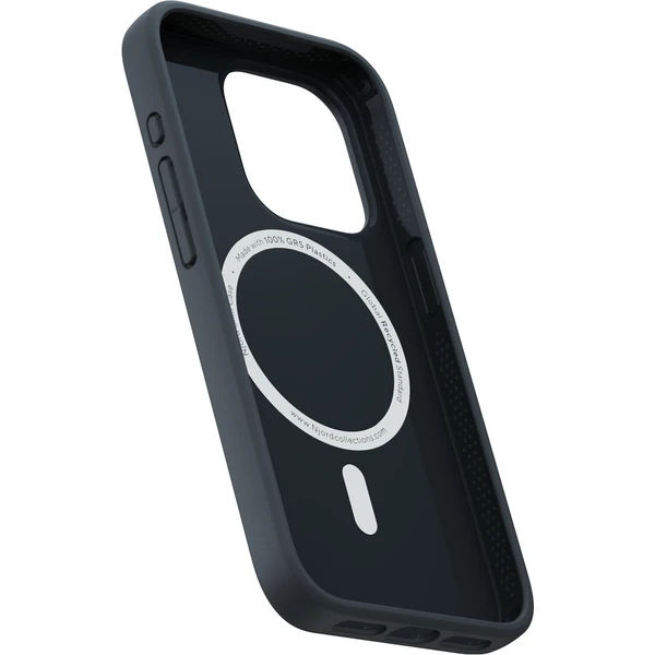 NJORD 100% GRS MagSafe kryt iPhone 15 Pro tmavo šedý - Puzdra - Obrázok 5J19000601