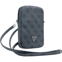 Guess PU 4G Triangle Logo Wallet Phone Bag Zipper čierny - Popruhy a crossbody