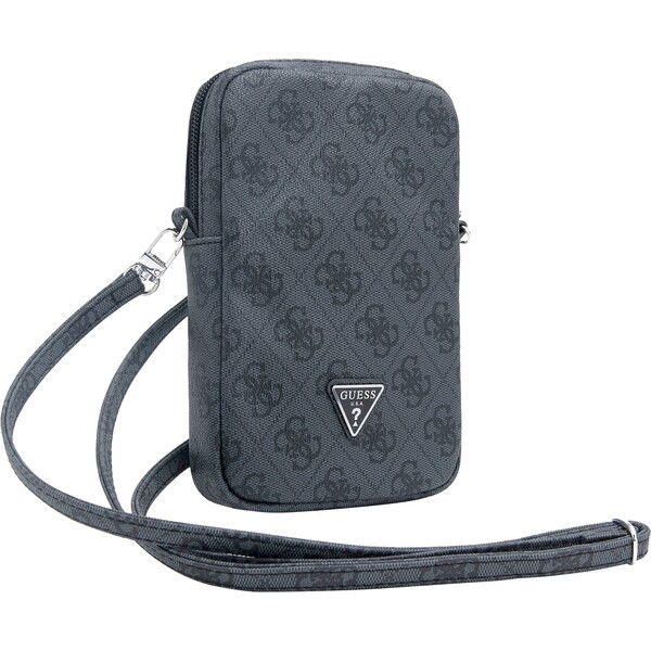 E-shop Guess PU 4G Triangle Logo Wallet Phone Bag Zipper čierny